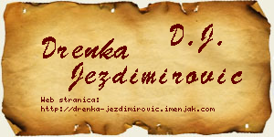 Drenka Jezdimirović vizit kartica